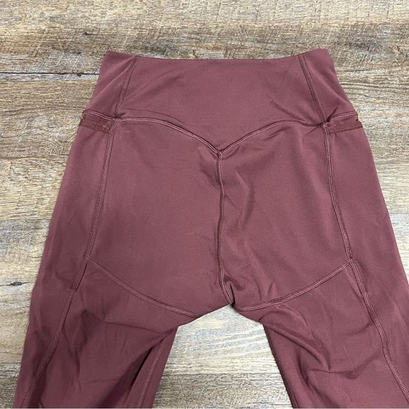 Gymshark Leggings women’s Size Small? Mauve High Waisted Panel Pockets Pull On - Picture 7 of 8